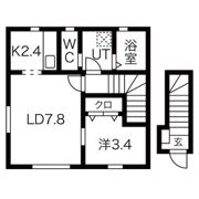 grand parace(グランドパレス)浪江 IIの間取り画像