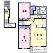 リベルテ道徳の間取り画像