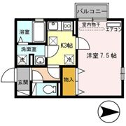 リヤフィールド Bの間取り画像