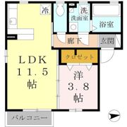 セレッソ B棟の間取り画像