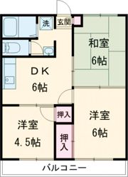 ロイヤルハイツ宇土の間取り画像