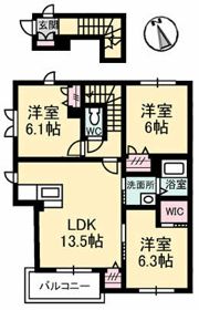 シャーメゾン新保 B棟の間取り画像
