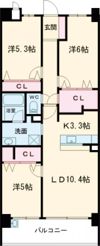 Alpha Smart Omuraの間取り画像