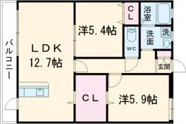 リヴィエールⅢの間取り画像