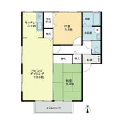 フォブールあじさいCの間取り画像