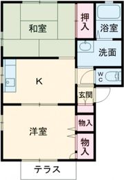 コーポラス柴田Ⅲの間取り画像