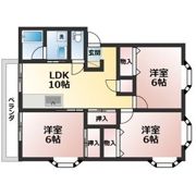 グリーンハイツBの間取り画像