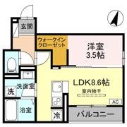 メルヴェーユ Ⅱの間取り画像