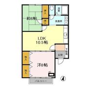 コーポマツバ ABの間取り画像
