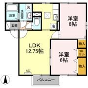 ルピナ大北 ABCDEFの間取り画像
