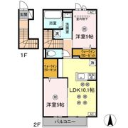 フェリスコートⅡの間取り画像