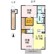 メルベーユ B棟の間取り画像