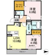 D-room笹山ヒルズの間取り画像