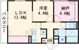 MISTRAL三左衛門Iの間取り画像
