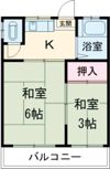 カセザワマンションの間取り画像