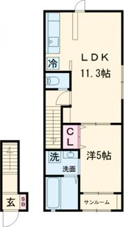 SAE中野山の間取り画像