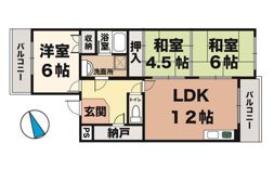 ハピネスの間取り画像
