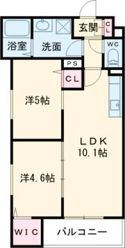 ラモーナ東山町Ⅰの間取り画像