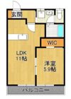 シャーメゾン蒲船津Aの間取り画像