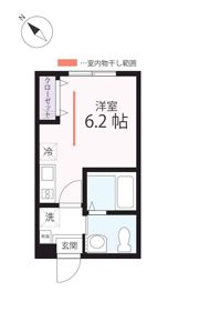 ハーミットクラブハウス鶴ヶ峰 Ⅲの間取り画像