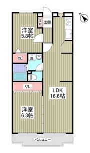リブレス牛久の間取り画像