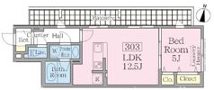 コリーヌ駒場池尻の間取り画像