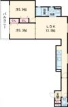 ラモーナ東山町Ⅰの間取り画像