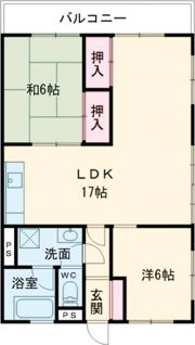 テラヤママンションの間取り画像
