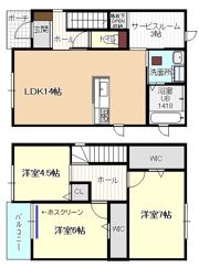 阿原八幡102－6KODATEXⅤ－Bの間取り画像