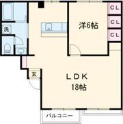 コーポ第2法吉の間取り画像