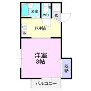 M・Oハイツの間取り画像