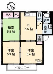 グリーン・ヴィラ A棟の間取り画像
