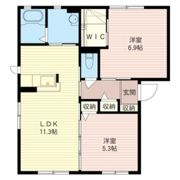 ニコ・アベニュー Bの間取り画像