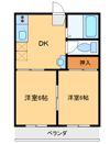 野村ハイツAの間取り画像