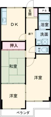 フラワーハイツの間取り画像