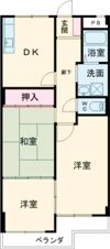 フラワーハイツの間取り画像
