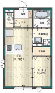 Kレジデンス駅前通の間取り画像