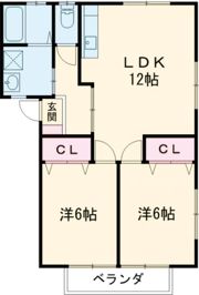 ラ・メゾン崎岡の間取り画像