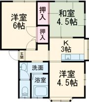 スカイハイツ倉永の間取り画像