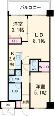 コンダクトレジデンスJINYAMAの間取り画像