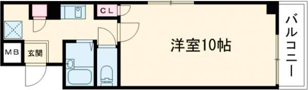 ハイツ天翔の間取り画像