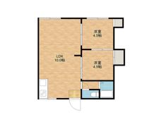 コーポ上山の間取り画像
