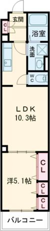ラモーナ東山町Ⅱの間取り画像