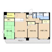 ロマージュ水前寺Ⅱの間取り画像