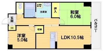 ノイシュロス御室南の間取り画像