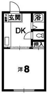 北村ハイツ2の間取り画像