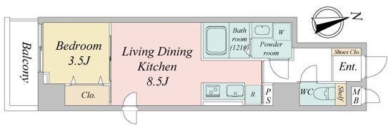 エスティメゾン川越の間取り画像