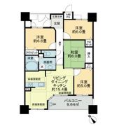 ライオンズステージ四日市の間取り画像