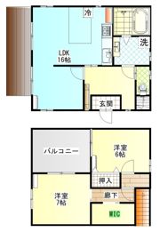 デザイナーズ戸建て上尾の間取り画像