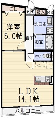 メゾンダールの間取り画像